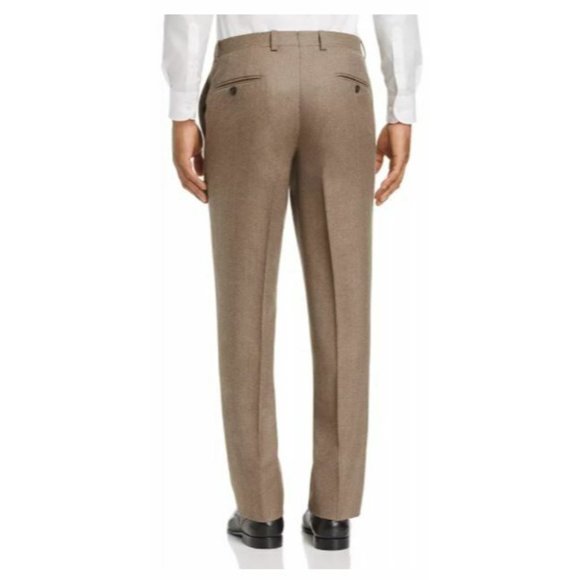 Jack Victor Flannel Regular Fit Wool Dress Pants US 32R 32 R Gray Rtl $255 - Picture 2 of 3